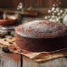 Hershey cakes cooling on rustic table