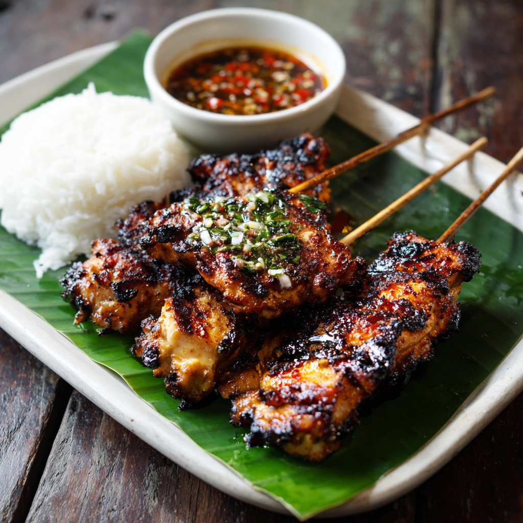 Sauce Thai: The Ultimate Guide to Thailand’s Bold & Flavorful Condiments 10 Thai sauce served with grilled chicken
