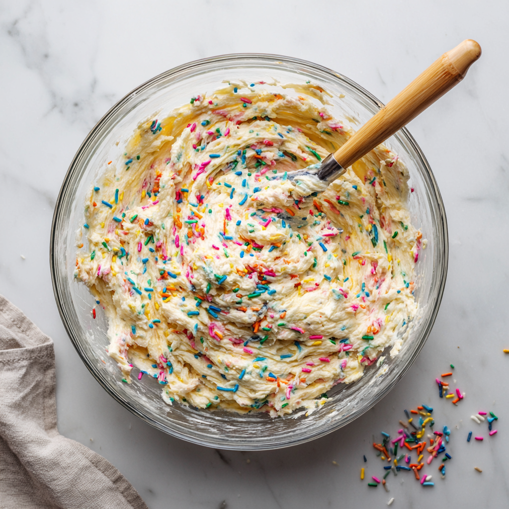 Funfetti Cake Cupcakes: Easy, Colorful Treats That Always Win Smiles 9 mixing funfetti cake cupcake batter
