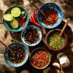 Sauce Thai: The Ultimate Guide to Thailand’s Bold & Flavorful Condiments 7 Sauce Thai varieties in bowls