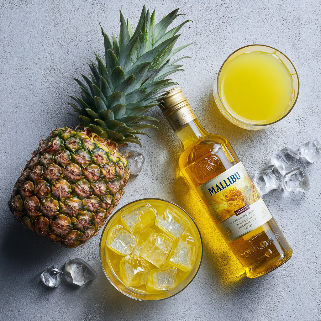Malibu Drink with Pineapple Juice: A Simple, Tropical Classic That Never Fails 6 Ingredients for Malibu drink with pineapple juice