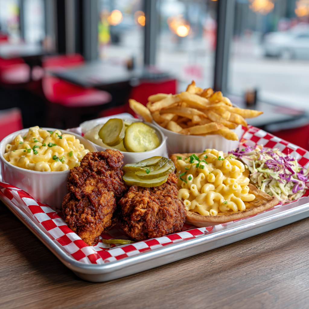Dave's Hot Chicken: The Spicy Story Behind America’s Viral Craze 10 dave's hot chicken served with sides